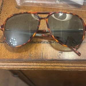 Saint Laurent Tortoise Aviator Sunglasses